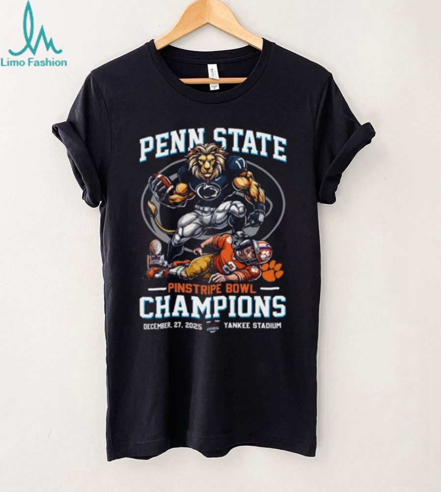 Penn State Nittany Lions 2025 Pinstripe Bowl Champions T Shirt