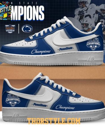 Penn State Nittany Lions Pinstripe Bowl Champions 2025 Air Force 1 Shoes