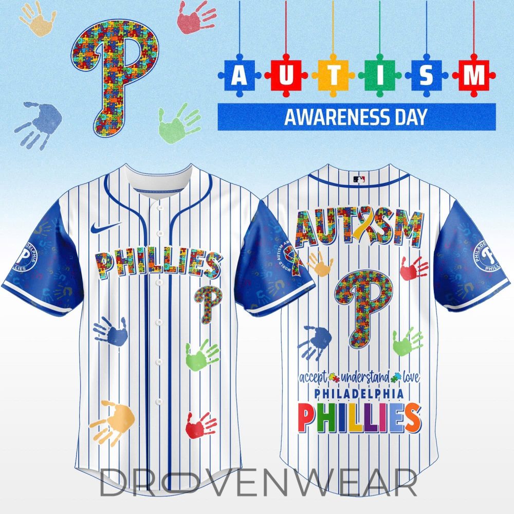 Philadelphia Phillies Autism Awareness 2026 Limited Edition Jersey