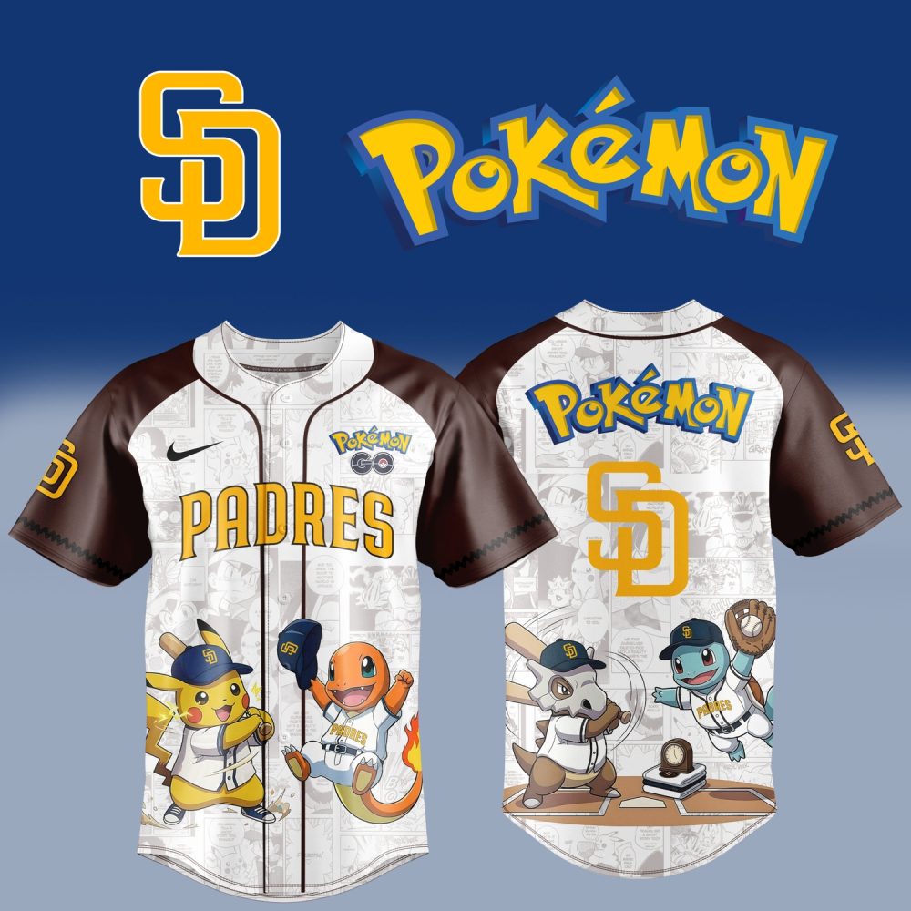 Pokémon X San Diego Padres 2026 Special Edition Mlb Baseball Jersey