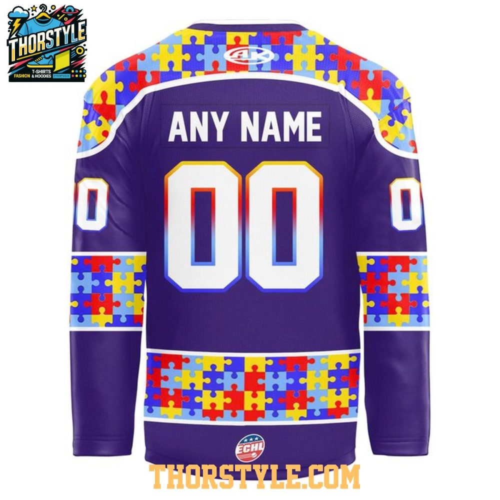 Reading Royals X Autism Acceptance 2026 Personalized Hockey Jersey - Image 3