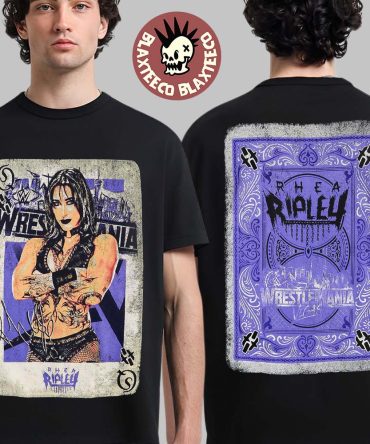Rhea Ripley Wwe Wrestlemania 42 Vegas Play Card Two Sided T-Shirt