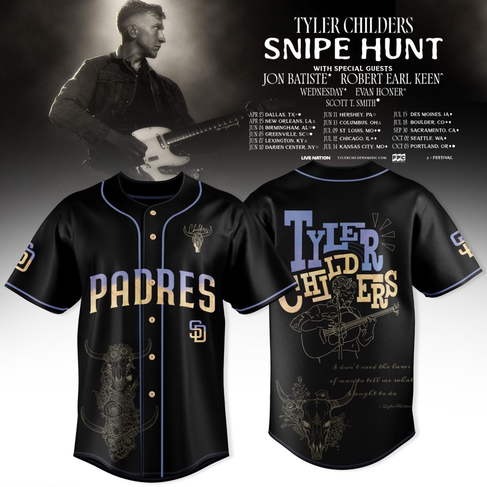 San Diego Padres X Tyler Childers – Snipe Hunt Baseball Jersey
