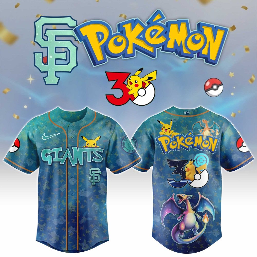 San Francisco Giants X Pokémon Day 2026 Limited Edition Baseball Jersey