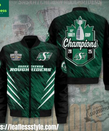 Saskatchewan Roughriders 2025 Grey Cup Champions Bomber Jacket