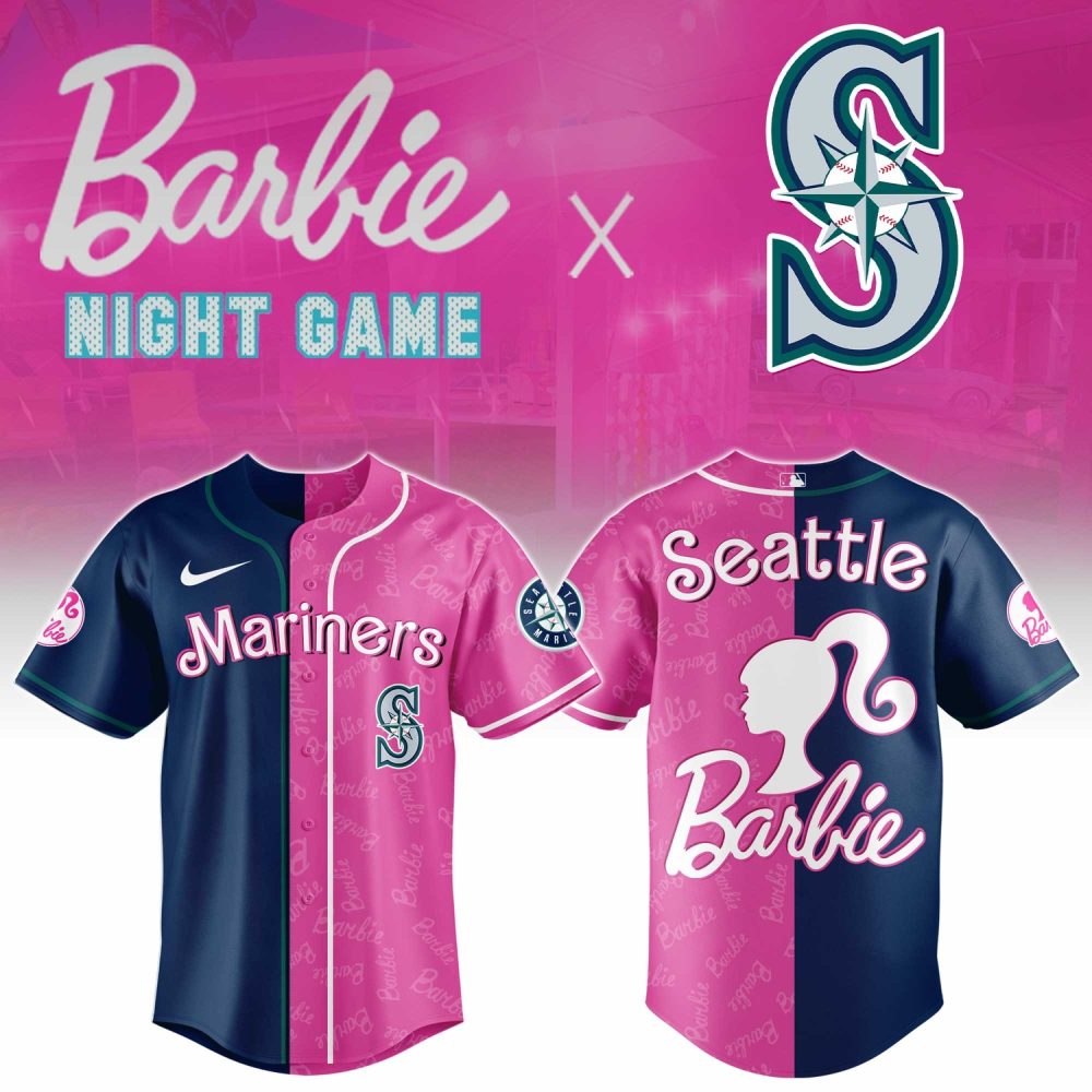 Seattle Mariners Barbie 2026 Special Edition Baseball Jersey