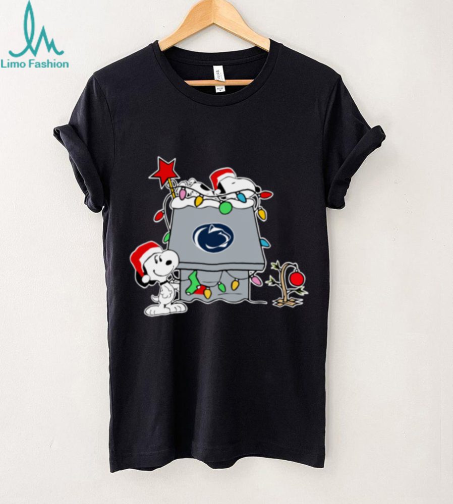 Snoopy Penn State Nittany Lions Christmas Shirt 2025 Holiday Football Gift Tee