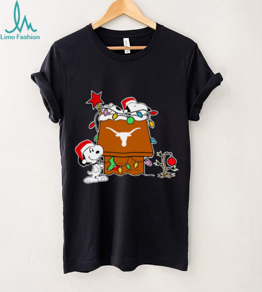 Snoopy Texas Longhorns Christmas Shirt 2025 Holiday Football Gift Tee