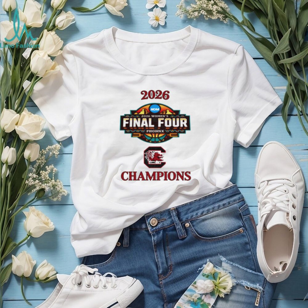 South Carolina Gamecocks 2026 Women'S Final Four Champions T Shirt - Image 2