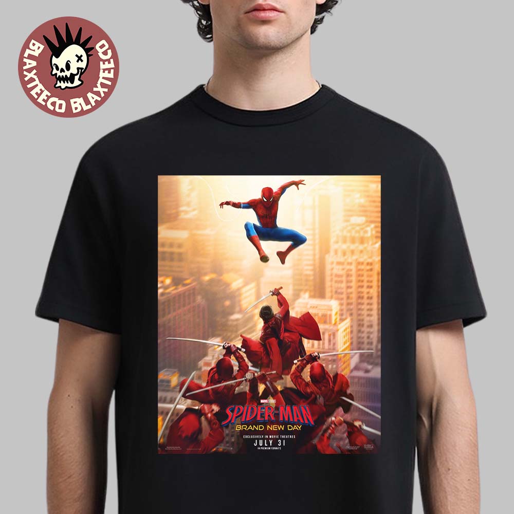 Spider-Man Brand New Day Movie Official Poster Peter Vs The Hand T-Shirt