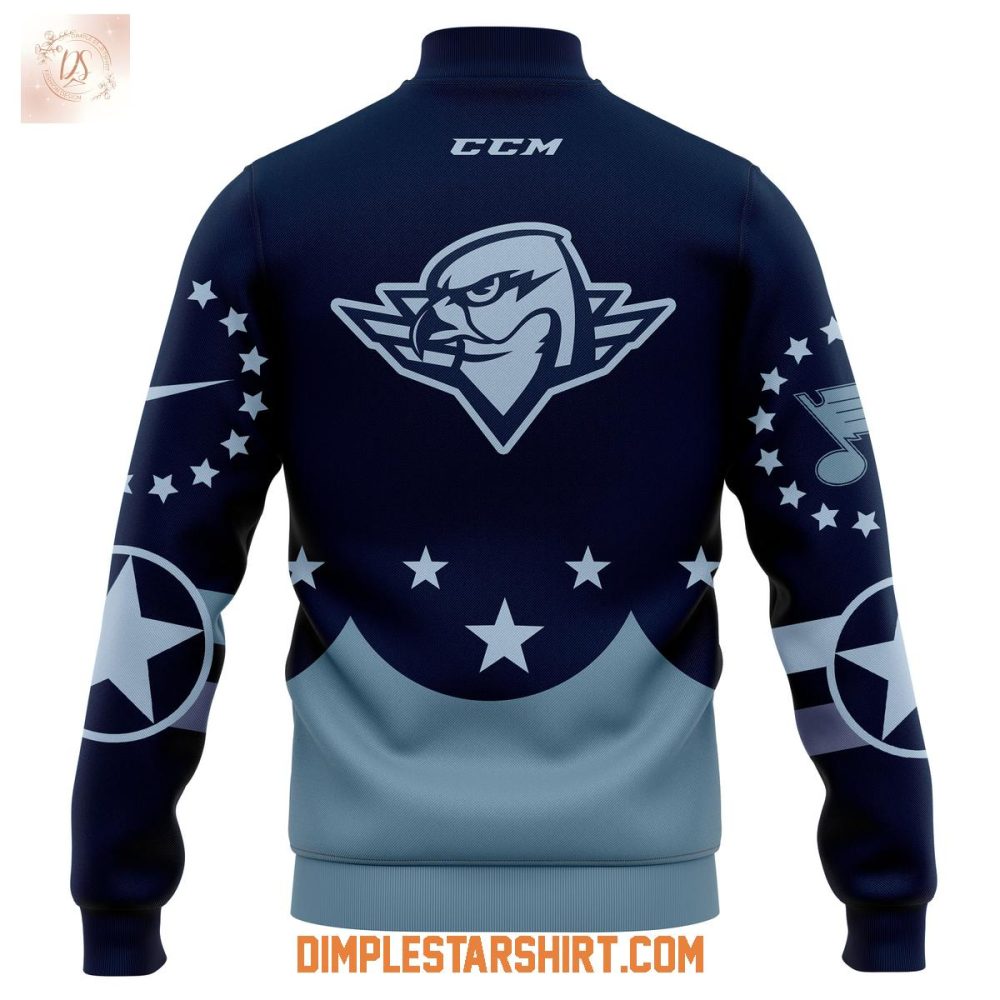 Springfield Thunderbirds Military Appreciation 2025 Baseball Jacket - Image 3
