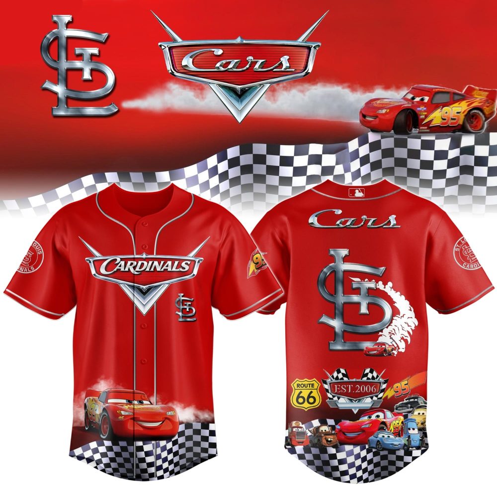 St. Louis Cardinals Cars 20Th Anniversary Inspired Limited Edition Baseball Jersey