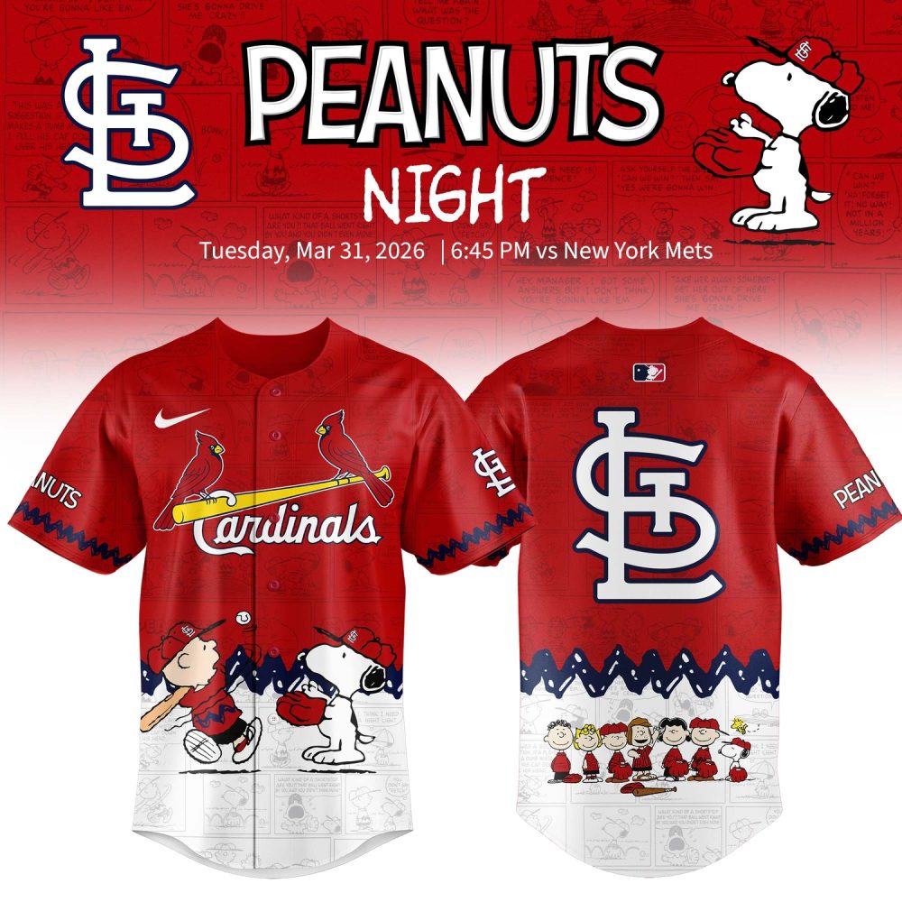 St. Louis Cardinals Peanuts Night 2026 Special Edition Jersey
