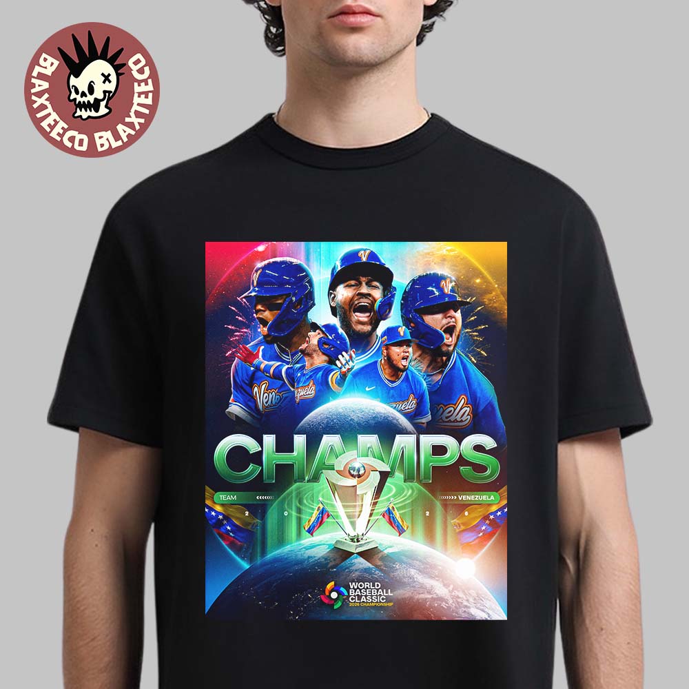 Team Venezuela Baseball 2026 First World Baseball Classic Champions T-Shirt