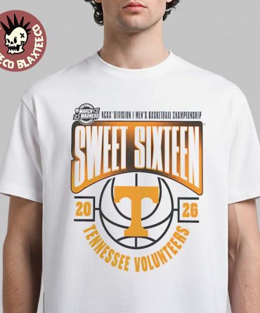 Tennessee Volunteers Men’S Basketball 2026 Ncaa March Madness Sweet 16 T-Shirt