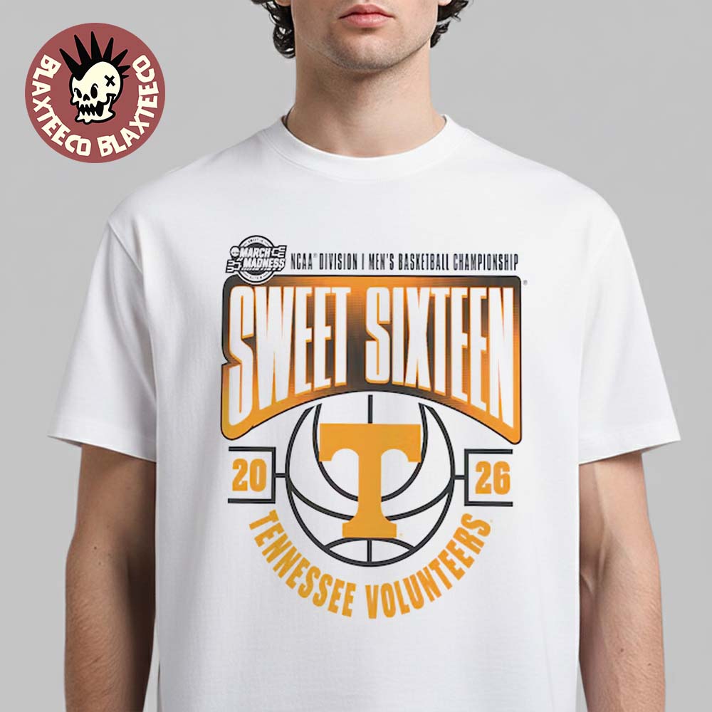 Tennessee Volunteers Men’S Basketball 2026 Ncaa March Madness Sweet 16 T-Shirt