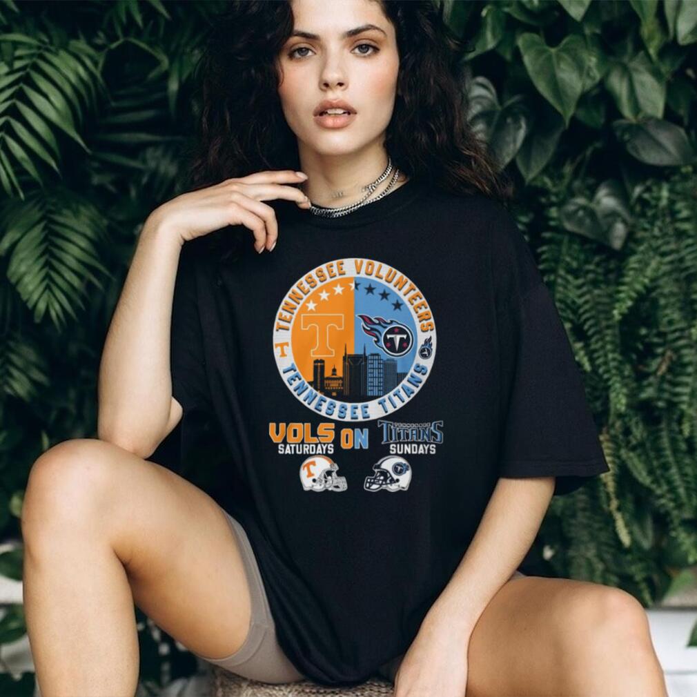 Tennessee Volunteers & Titans Vols On Saturdays, Titans On Sundays T Shirt - Limotees Llc
