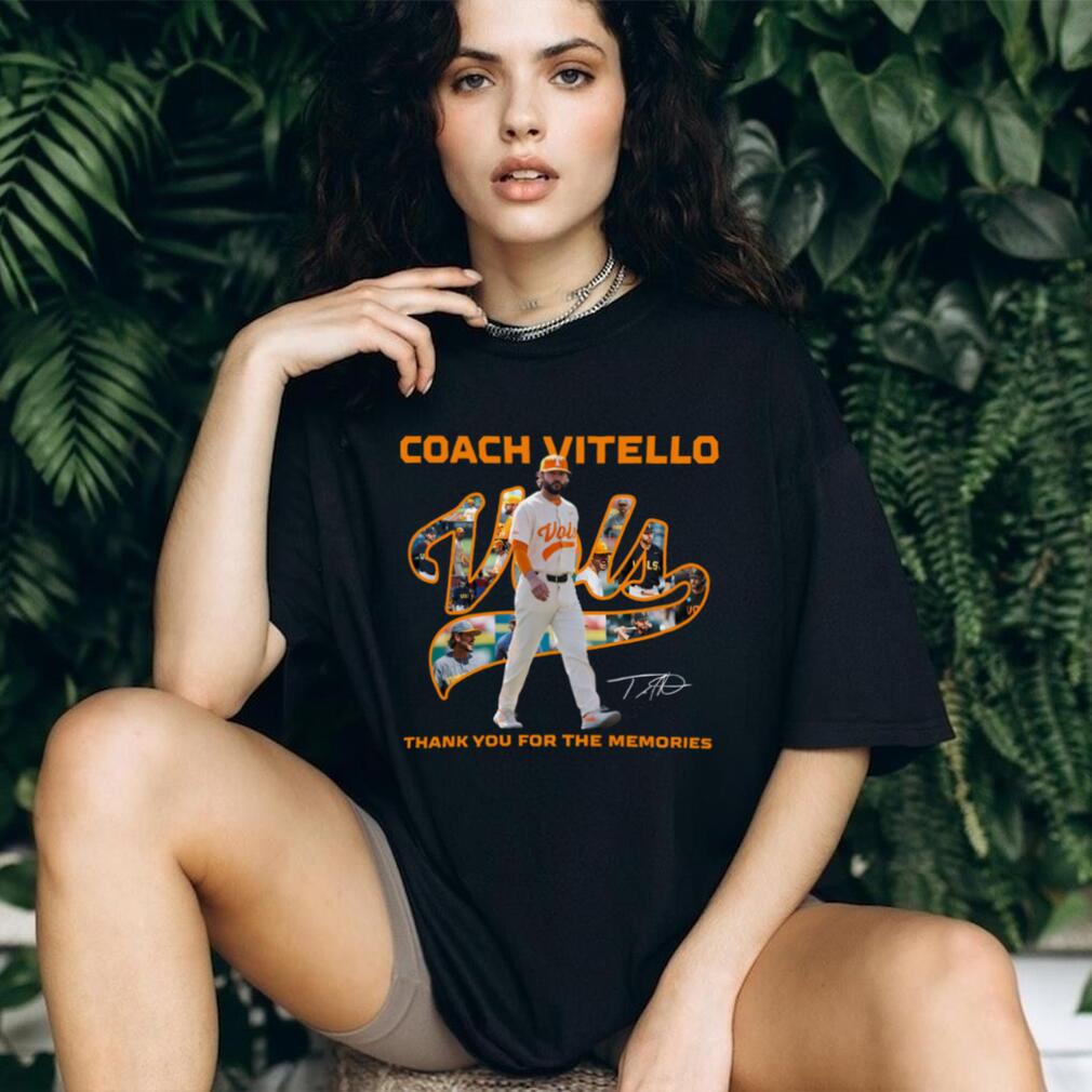 Tennessee Volunteers Tony Vitello Baseball Legacy Fan Tribute Shirt - Limotees Llc