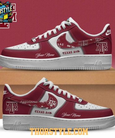 Texas A&M Aggies Volleyball 2025 Personalized Air Force 1 Shoes