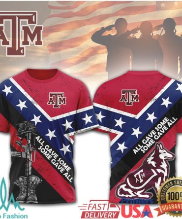 Texas A&M Aggies All Gave Some Some Gave All Military Tribute T Shirt - Limotees Llc
