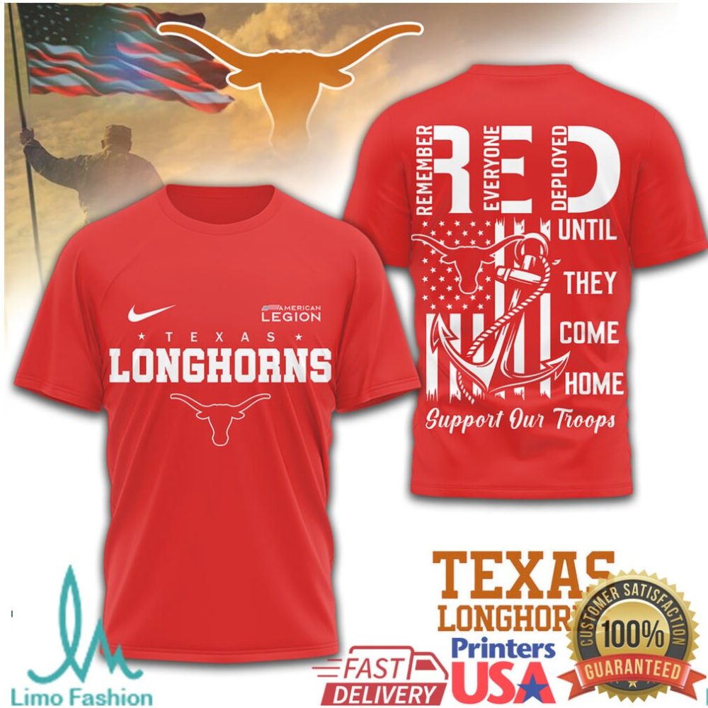 Texas Longhorns Official Ncaa Red Friday Shirt - Limotees Llc - Image 2