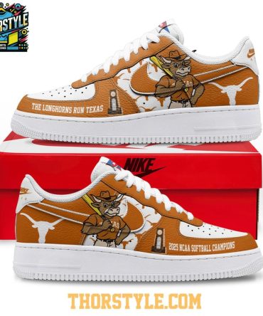Texas Longhorns Run Texas 2025 Championship Personalized Air Force 1 Shoes