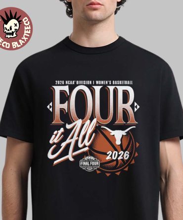 Texas Longhorns Women'S Basketball 2026 Ncaa Final Four Zone Move Four It All T-Shirt