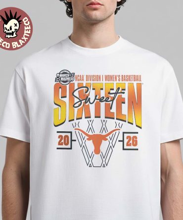 Texas Longhorns Women'S Basketball 2026 Ncaa March Madness Sweet 16 T-Shirt