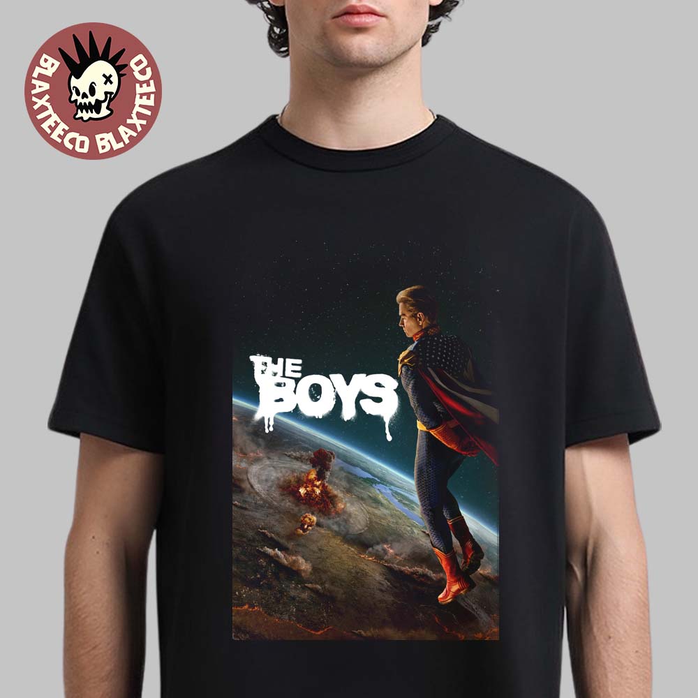 The Boys Season 5 Homelander Watching The World Destroyed Official Poster T-Shirt
