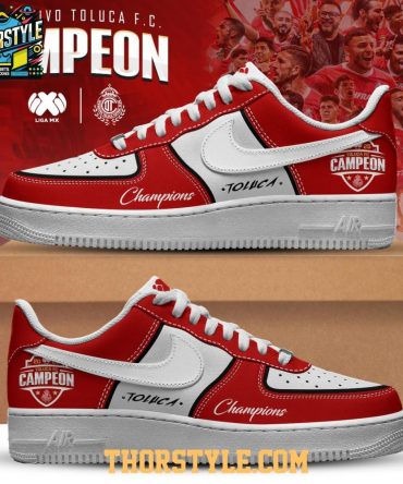 Toluca Fc Campeones Liga Mx Champions 2025 Personalized Air Force 1 Shoes