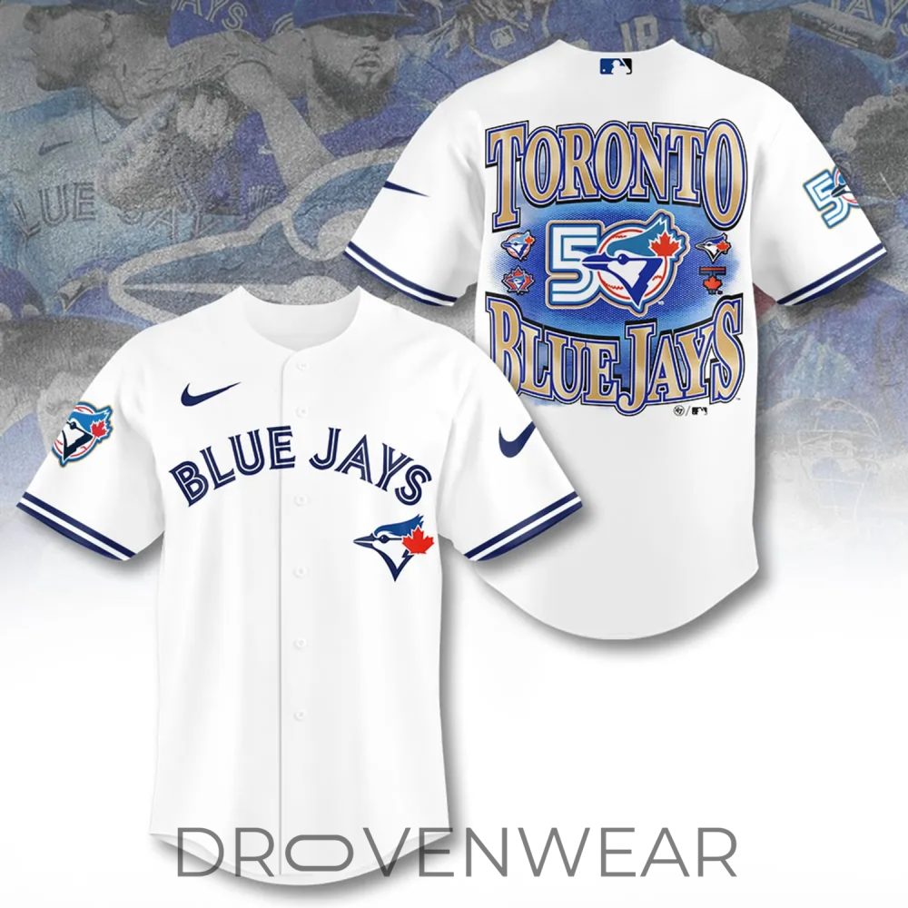 Toronto Blue Jays 50Th Anniversary Baseball Jersey