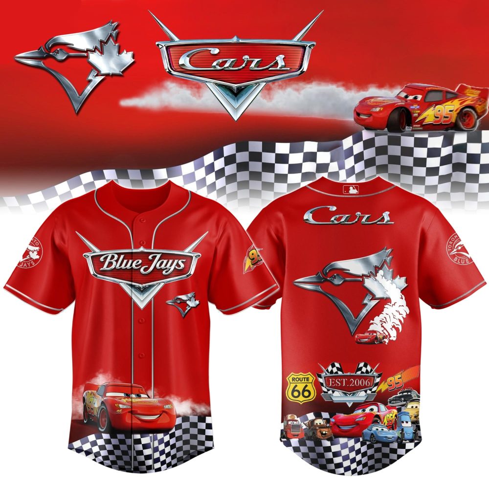 Toronto Blue Jays Cars 20Th Anniversary Inspired Limited Edition Baseball Jersey