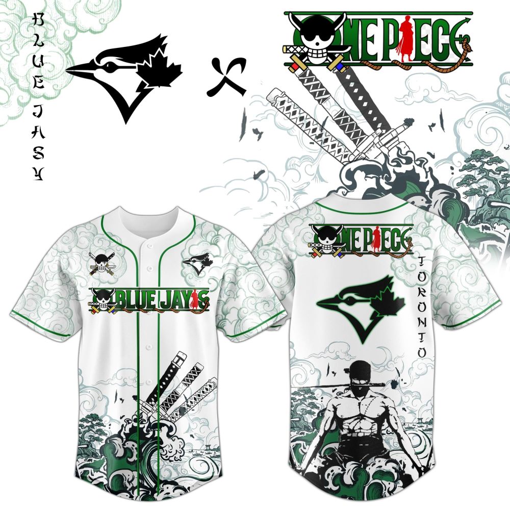 Toronto Blue Jays X Zoro Ronin Emerald Wave Limited Edition Jersey