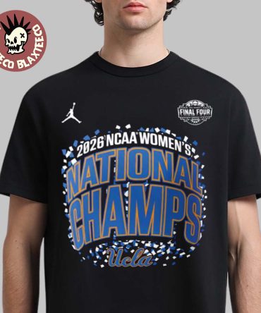 Ucla Bruins Women'S Basketball 2026 Ncaa National Champions Jordan Brand Confetti T-Shirt