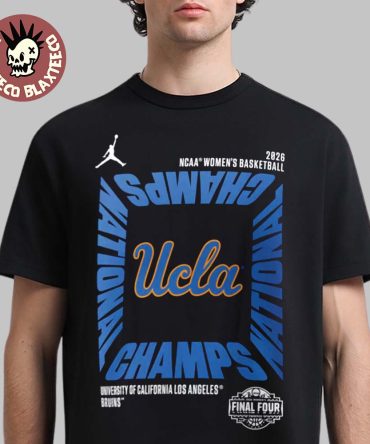 Ucla Bruins Women'S Basketball 2026 Ncaa National Champions Jordan Brand Square Celebration T-Shirt