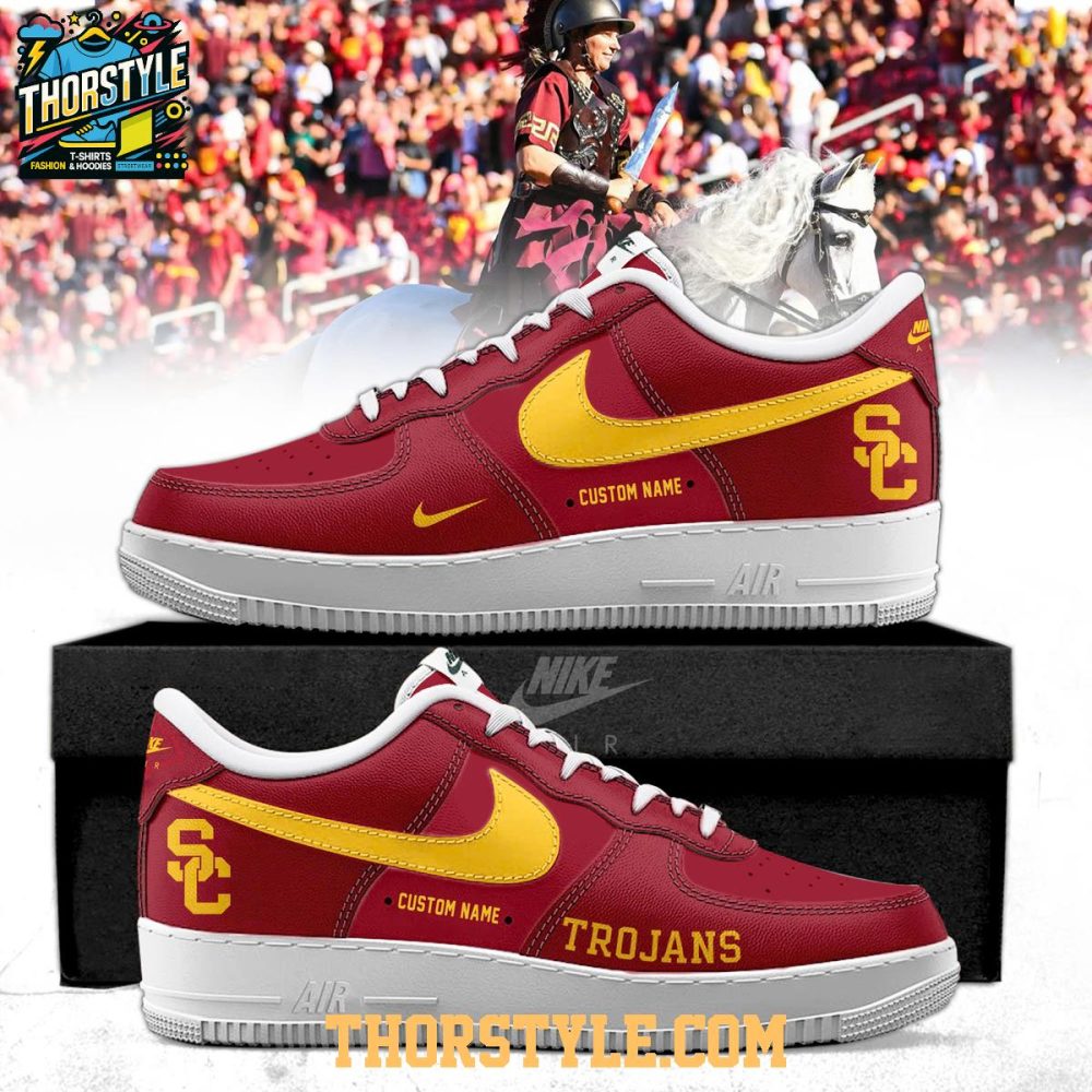 Usc Trojans 2025 Forever Fan No Matter What Personalized Air Force 1 Shoes