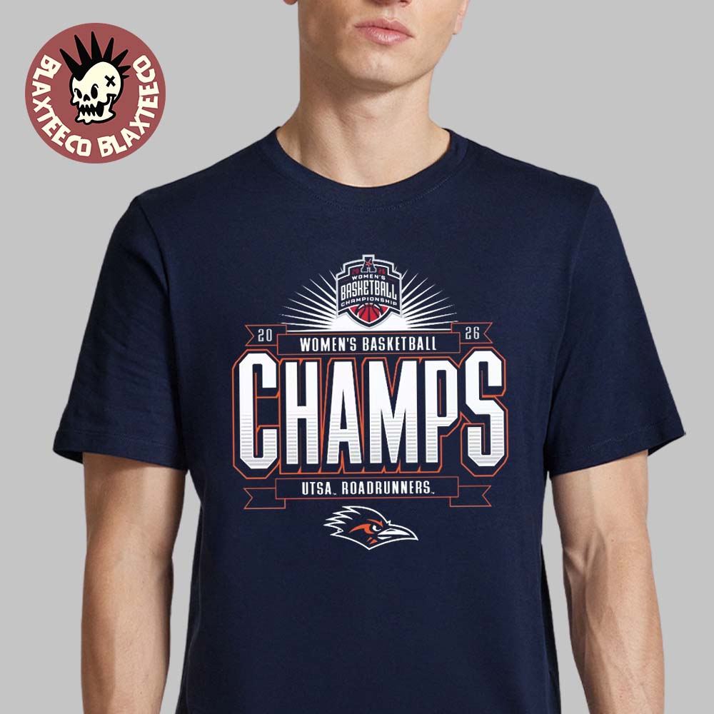 Utsa Roadrunners 2026 American Conference Women'S Basketball Tournament Champions Locker Room T-Shirt