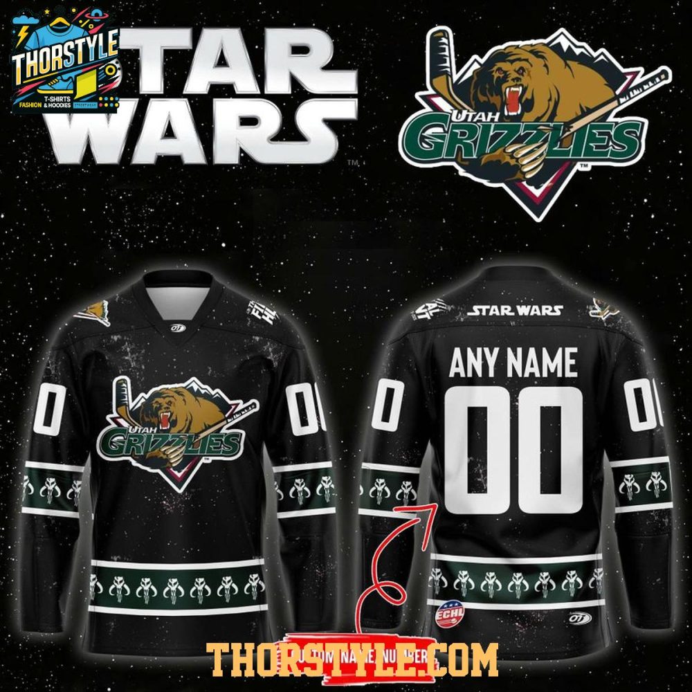Utah Grizzlies Star Wars Night 2026 Personalized Hockey Jersey