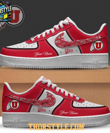 Utah Utes Go Utes Big 12 Ncaa 2025 Personalized Air Force 1 Shoes