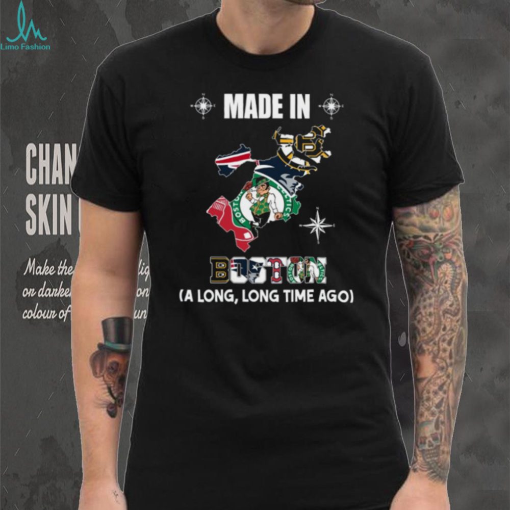Vintage Boston Sports Teams T Shirt Design Apparel - Limotees Llc - Image 2