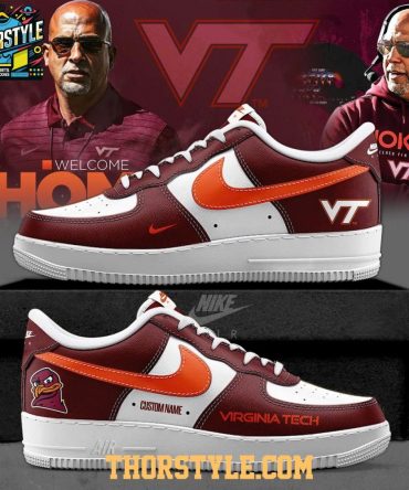 Virginia Tech Hokies Welcome To New Game 2025 Personalized Air Force 1 Shoes