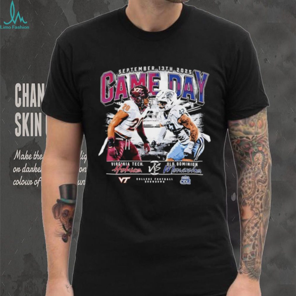 Virginia Tech Vs Old Dominion Game Day 2025 Graphic Vintage Shirt - Limotees Llc - Image 2
