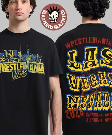 Wwe Wrestlemania 24 Vegas 2026 Luck Is A Lie Graphic Two Sided T-Shirt