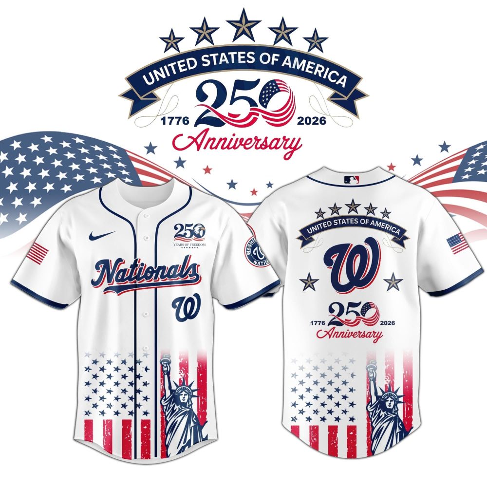 Washington Nationals Special America’S 250Th Anniversary Limited Edition Jersey