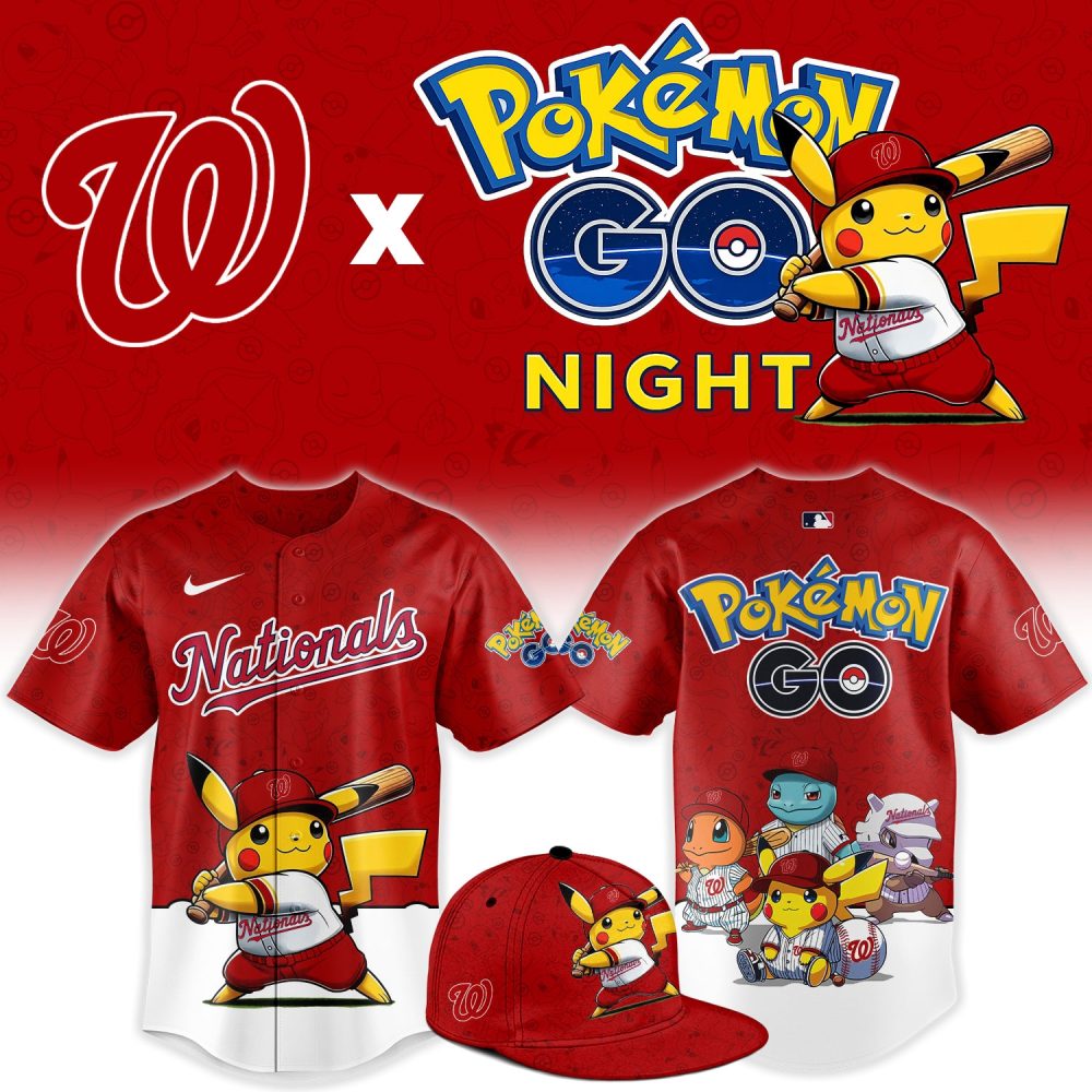 Washington Nationals Pokémon Go Night Limited Edition Baseball Jersey