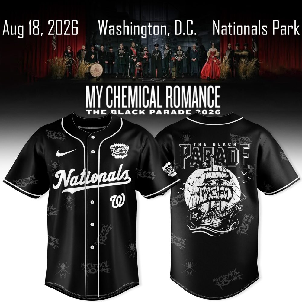 Washington Nationals X My Chemical Romance The Black Parade 2026 Jersey Collection