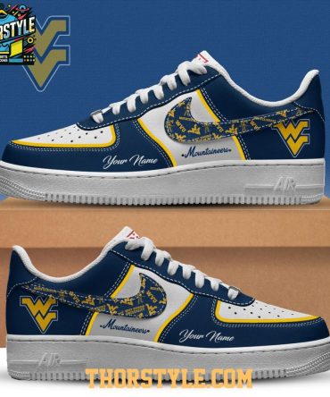 West Virginia Mountaineers Let'S Go Big 12 Ncaa 2025 Personalized Air Force 1 Shoes