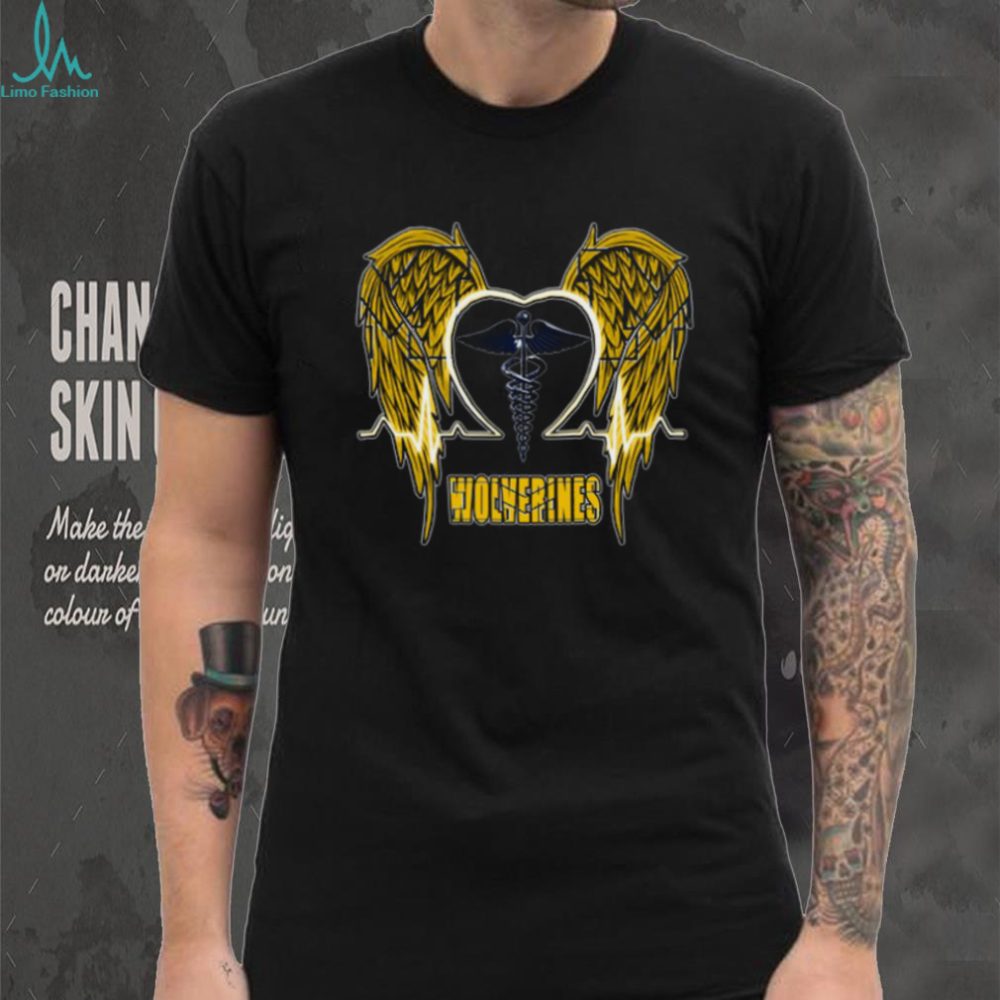 Wolverines Caduceus Nursemedic Angel Wings T Shirt - Limotees Llc - Image 2