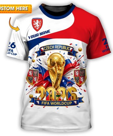 Unisex Shirt - Custom Czech Republic World Cup 2026 3D Shirt