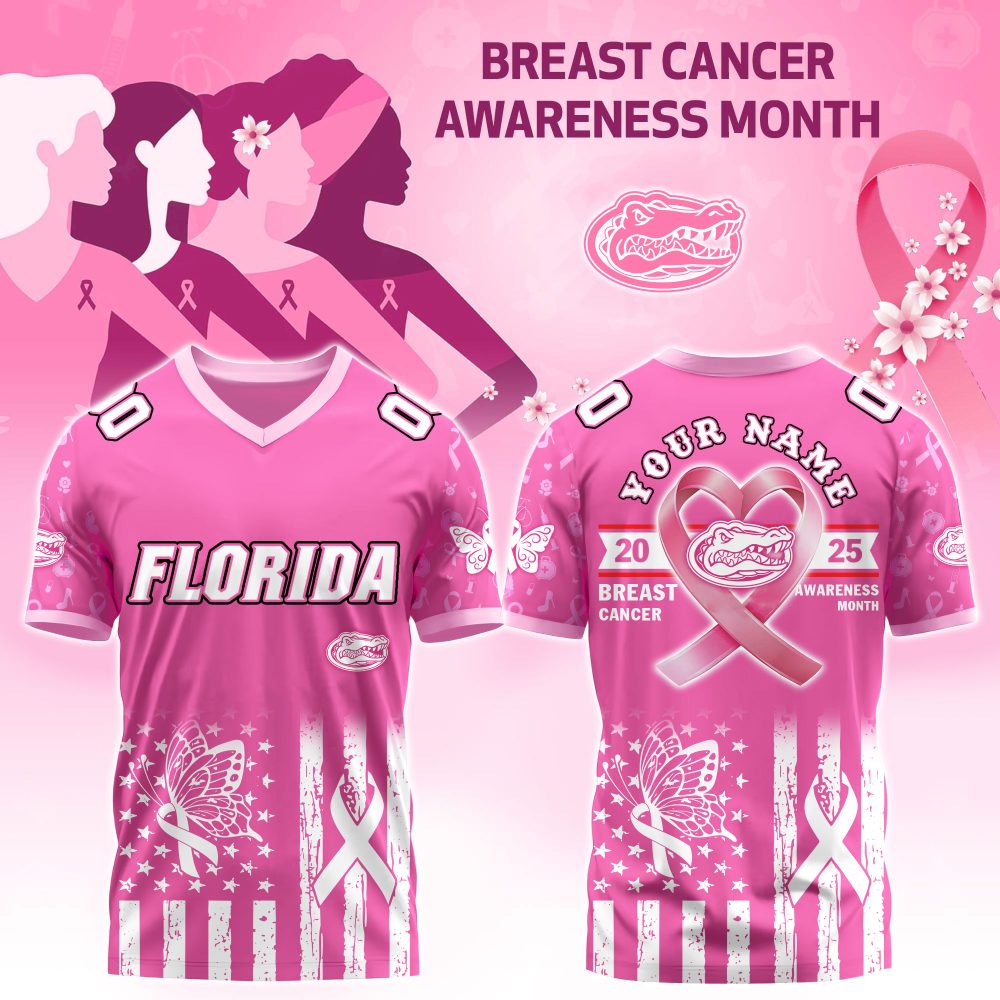 Florida Gators College Football X Breast Cancer Awareness Month Special Edition Football Jersey